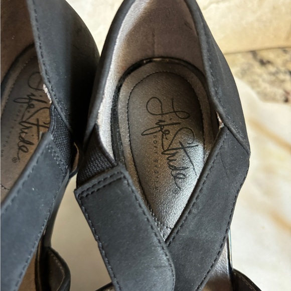 Life Stride Black Slip-On Heels - Picture 10 of 15